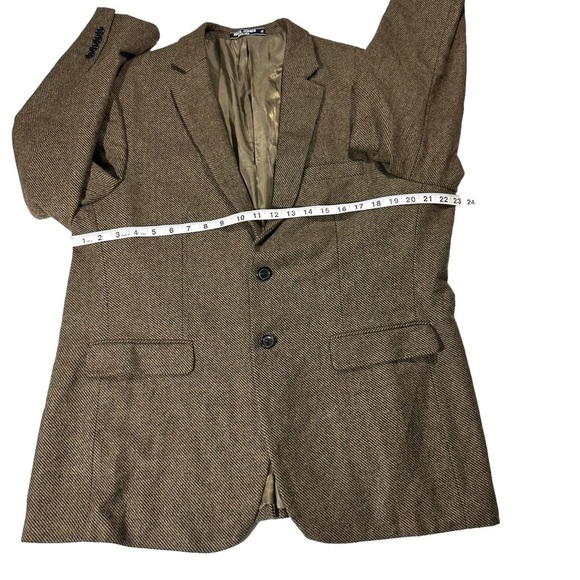 Paul Jones PJ Men Golden Brown Black Diagonal Stripe Sport Jacket Sz XL 46R NWOT - Picture 16 of 16